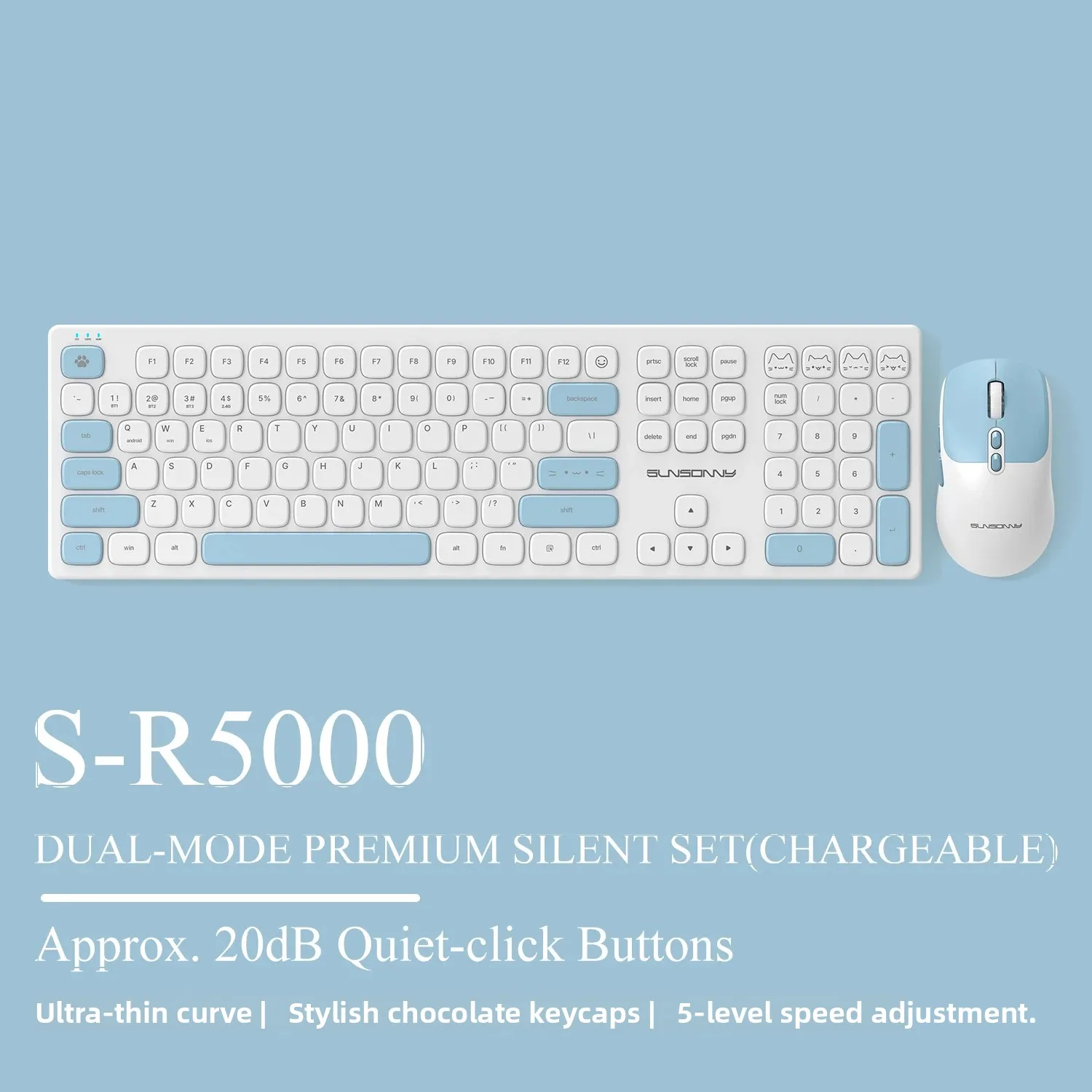 Home Office For Mac - Set tastiera e mouse silenziosi, tastiera