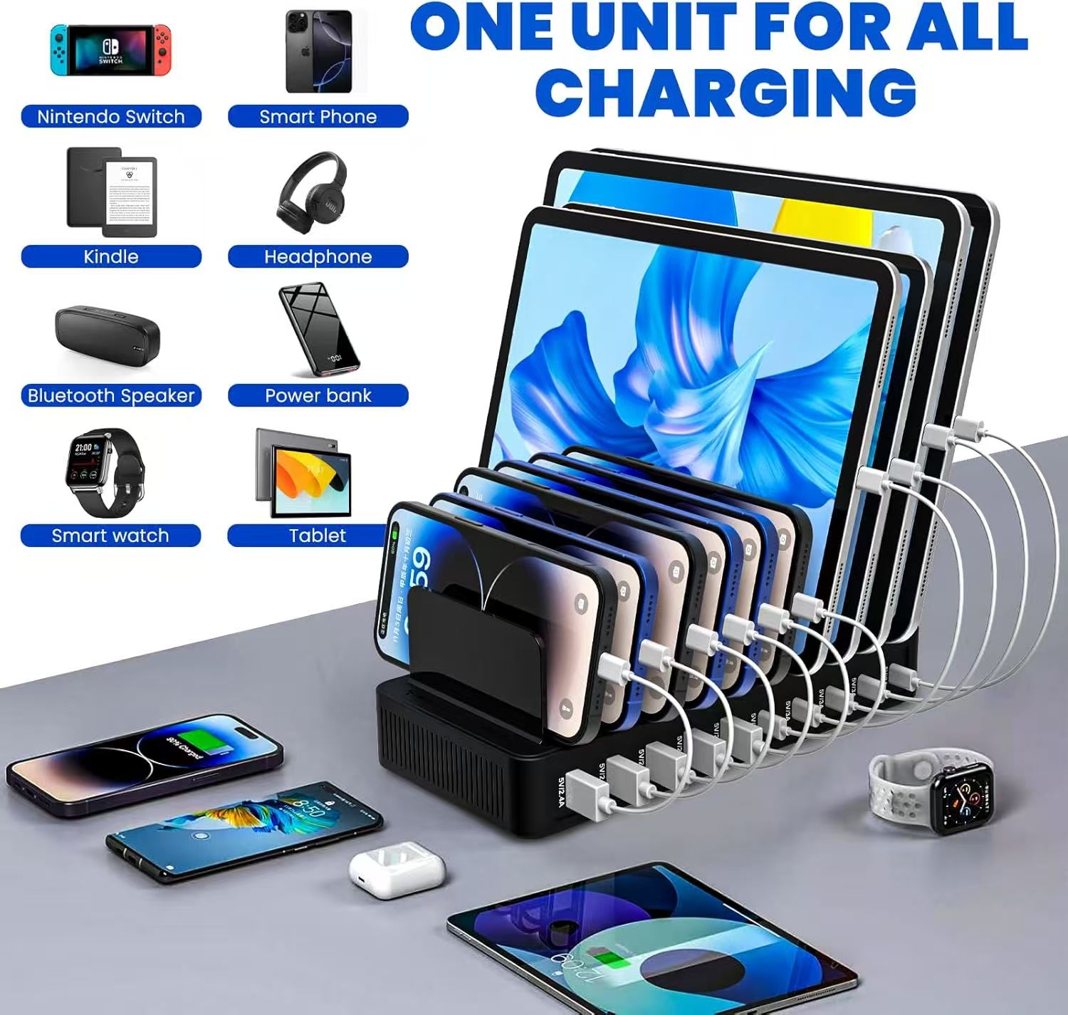 Home Office Vivo - Supporto per caricabatterie Power Hub da