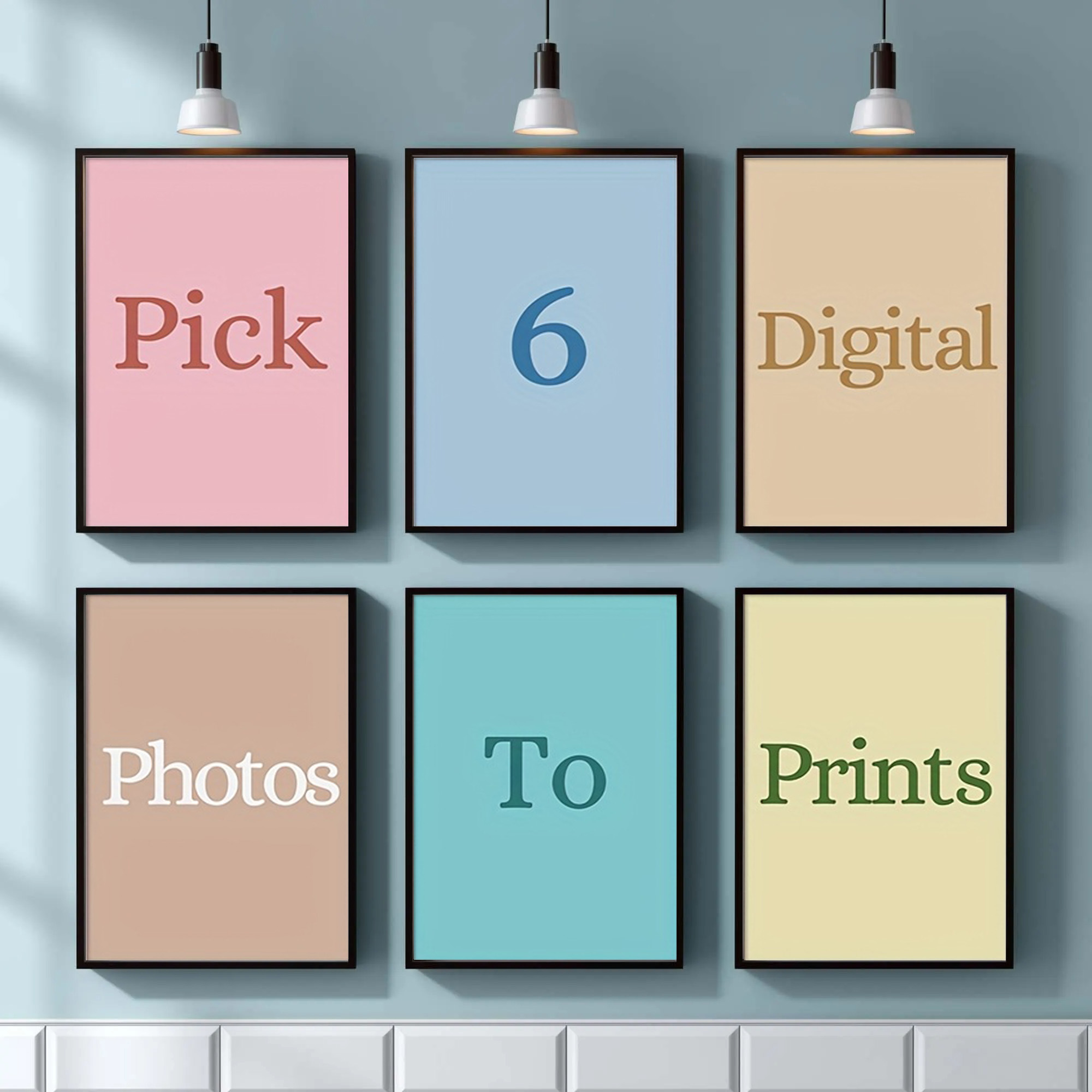 Home Office Photos - Set da 4/5/6 Pezzi di Stampe