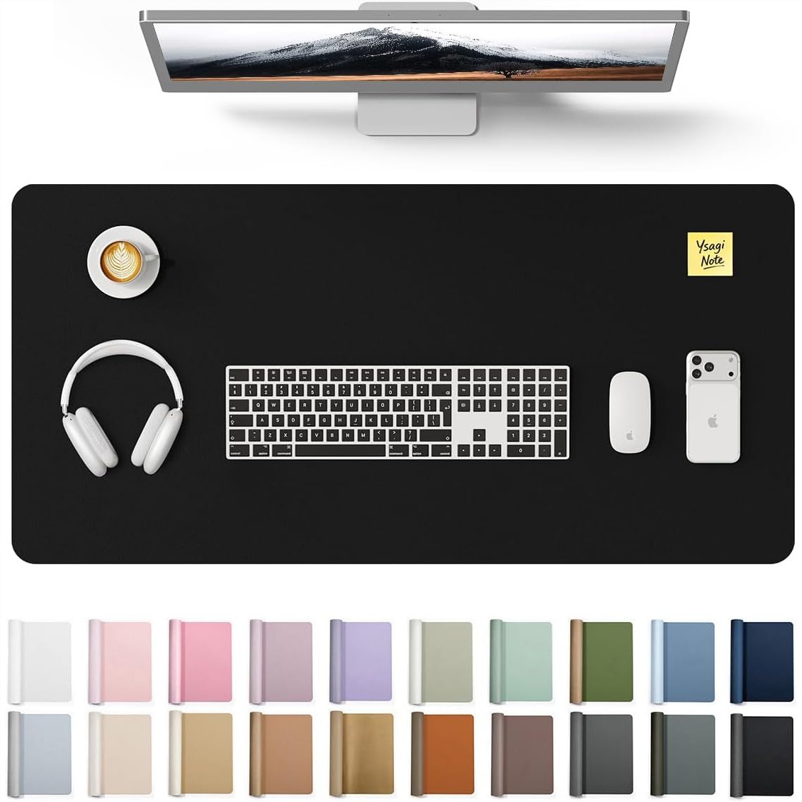 Desk Mat Leather - Grande Tappetino da Scrivania in Pelle