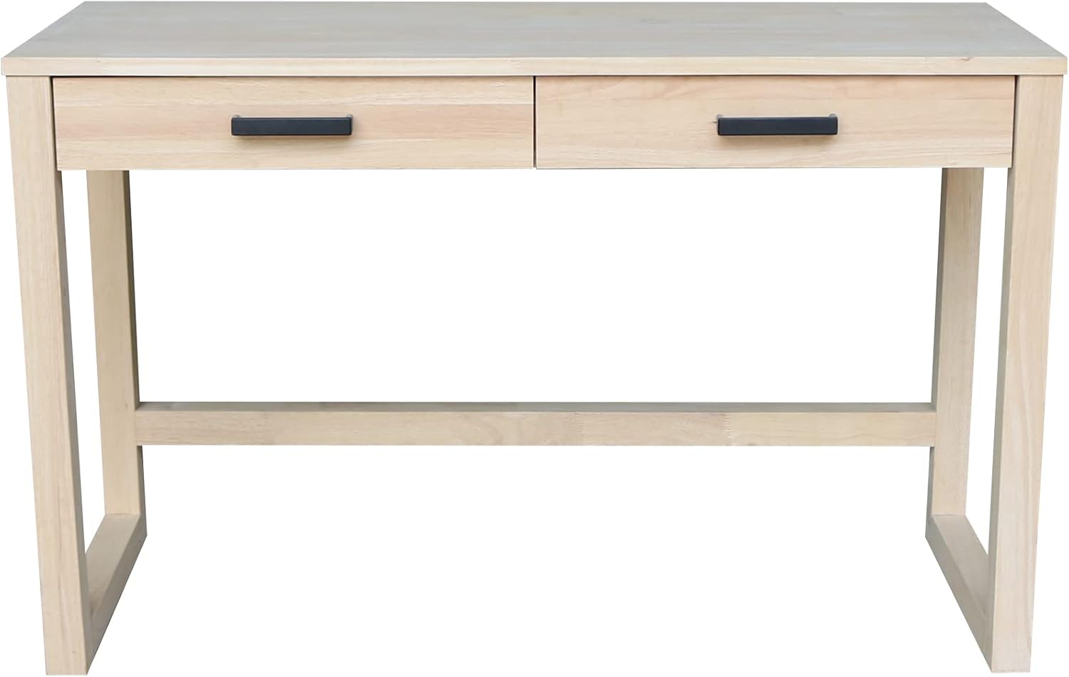 Home Office With Two Desks - Tavolo da lavoro in legno massello