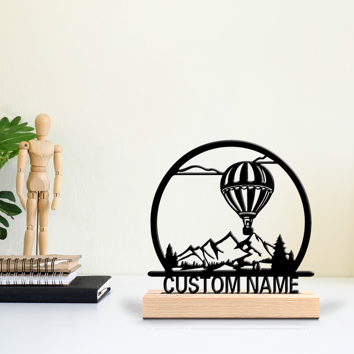Home Office Art - 1 pz. Statuetta in latta personalizzabile