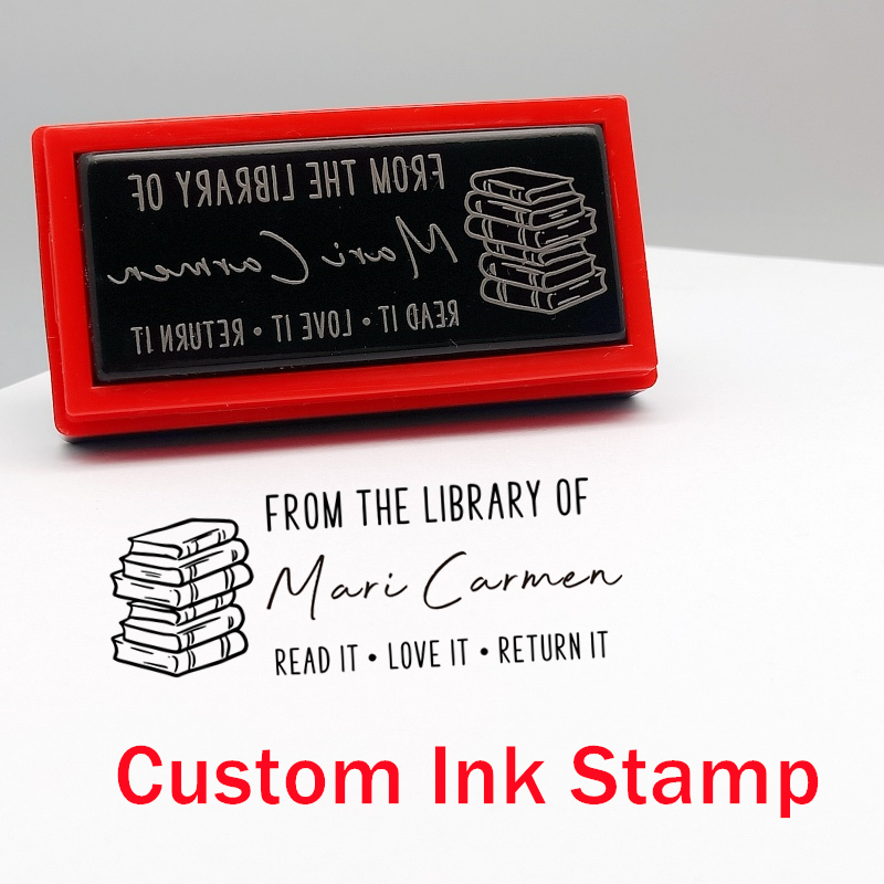 Home Office Library - Timbri personalizzati con inchiostro fotopolimerico per