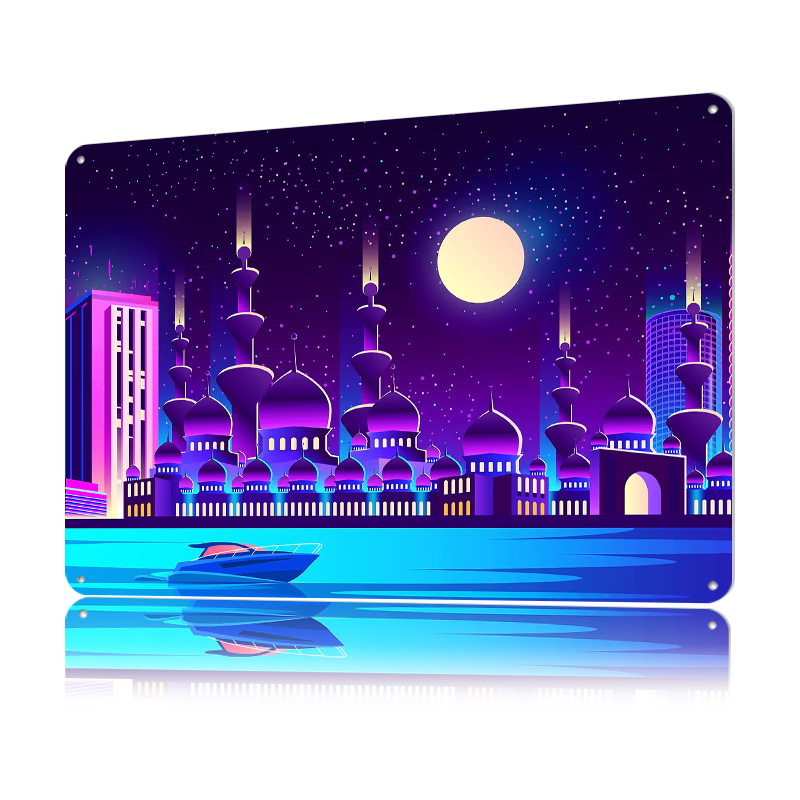 Poster in Metallo Synthwave Ne - Home Office Dubai recensione e prezzo
