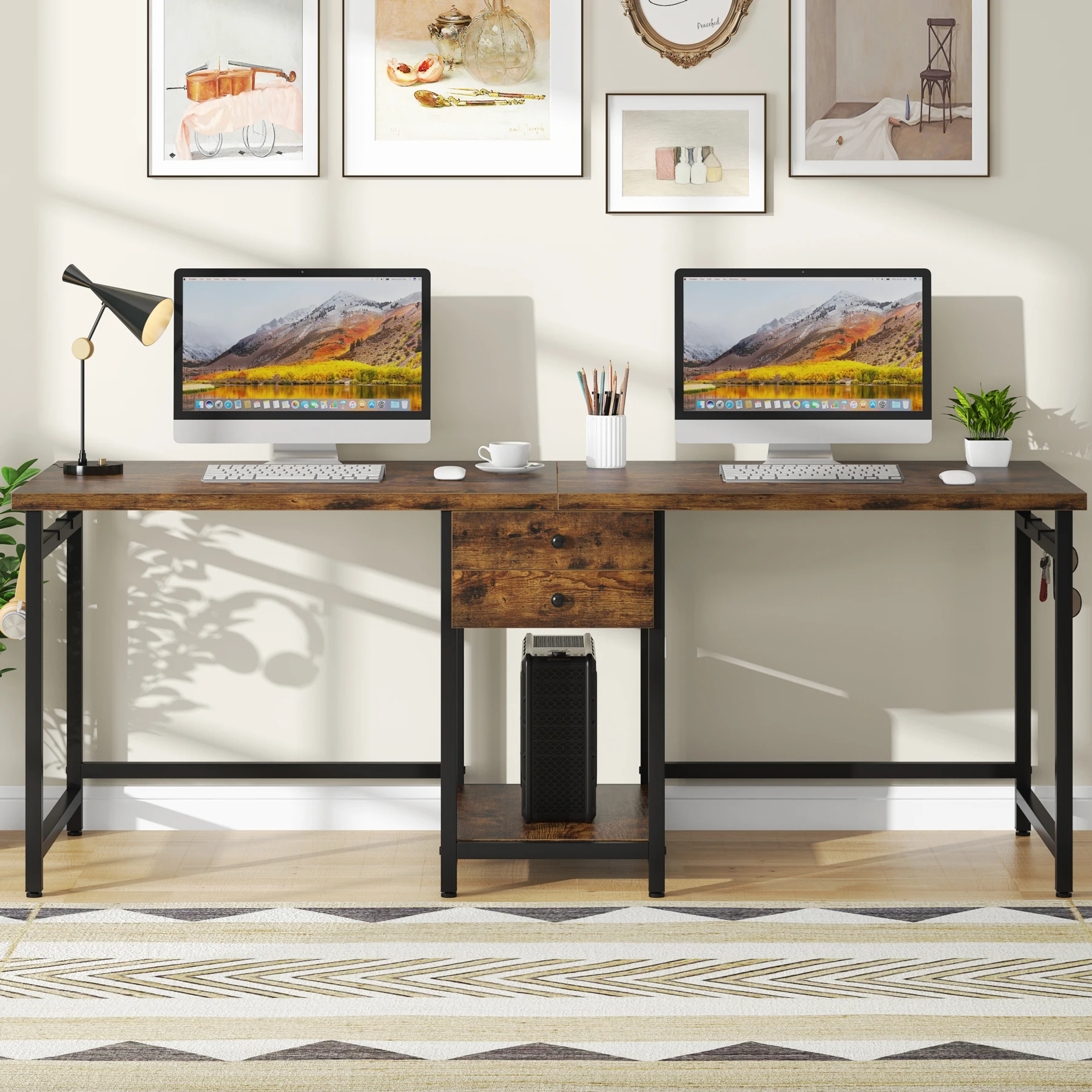 Tribesigns scrivania per due p - Home Office With Two Desks recensione e prezzo