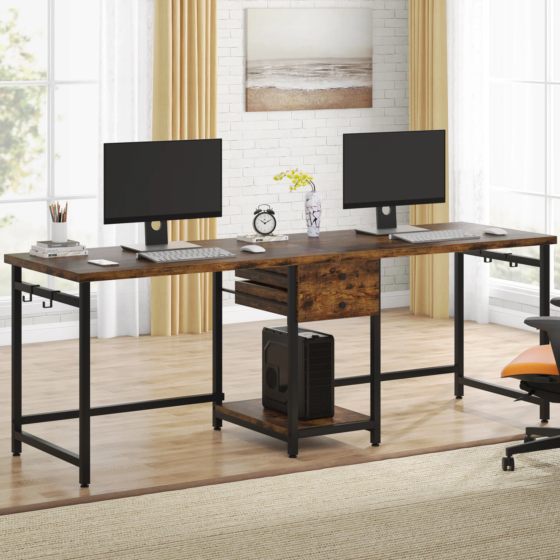 Tribesigns scrivania per due p - Home Office With Two Desks recensione e prezzo