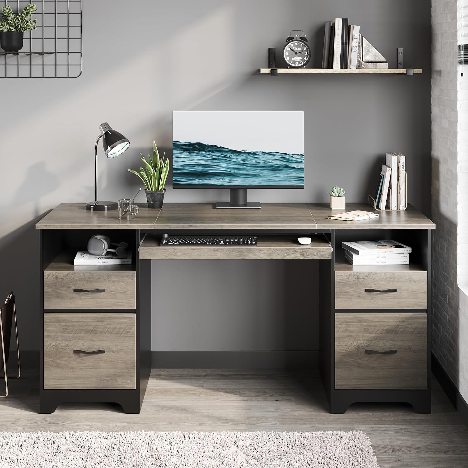 Scrivania Direzionale con Quat - Home Office With Two Desks recensione e prezzo