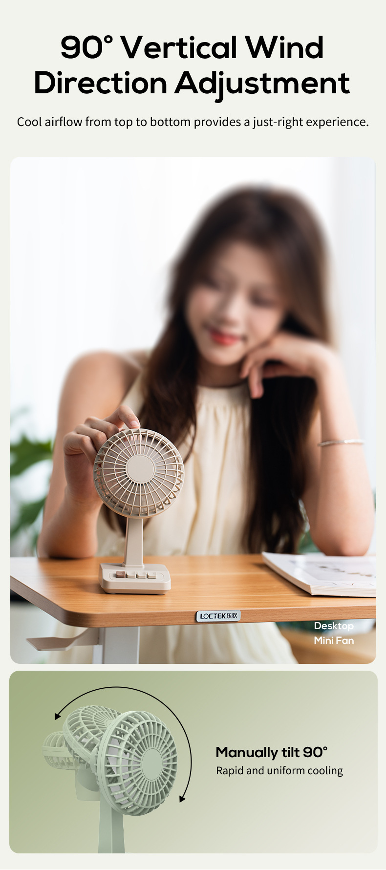 Ventilatore da Tavolo Retrò 20 - Usb Desk Fan recensione e prezzo
