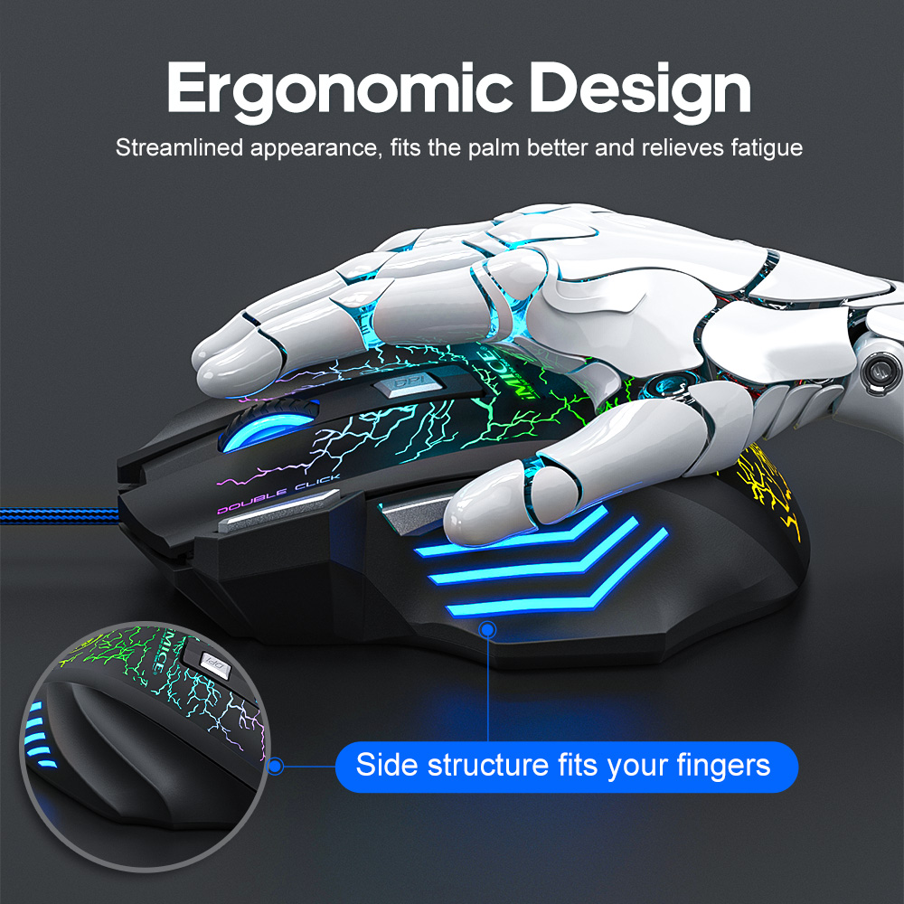 Mouse da gioco cablato USB ad  - Home Office For Mac recensione e prezzo