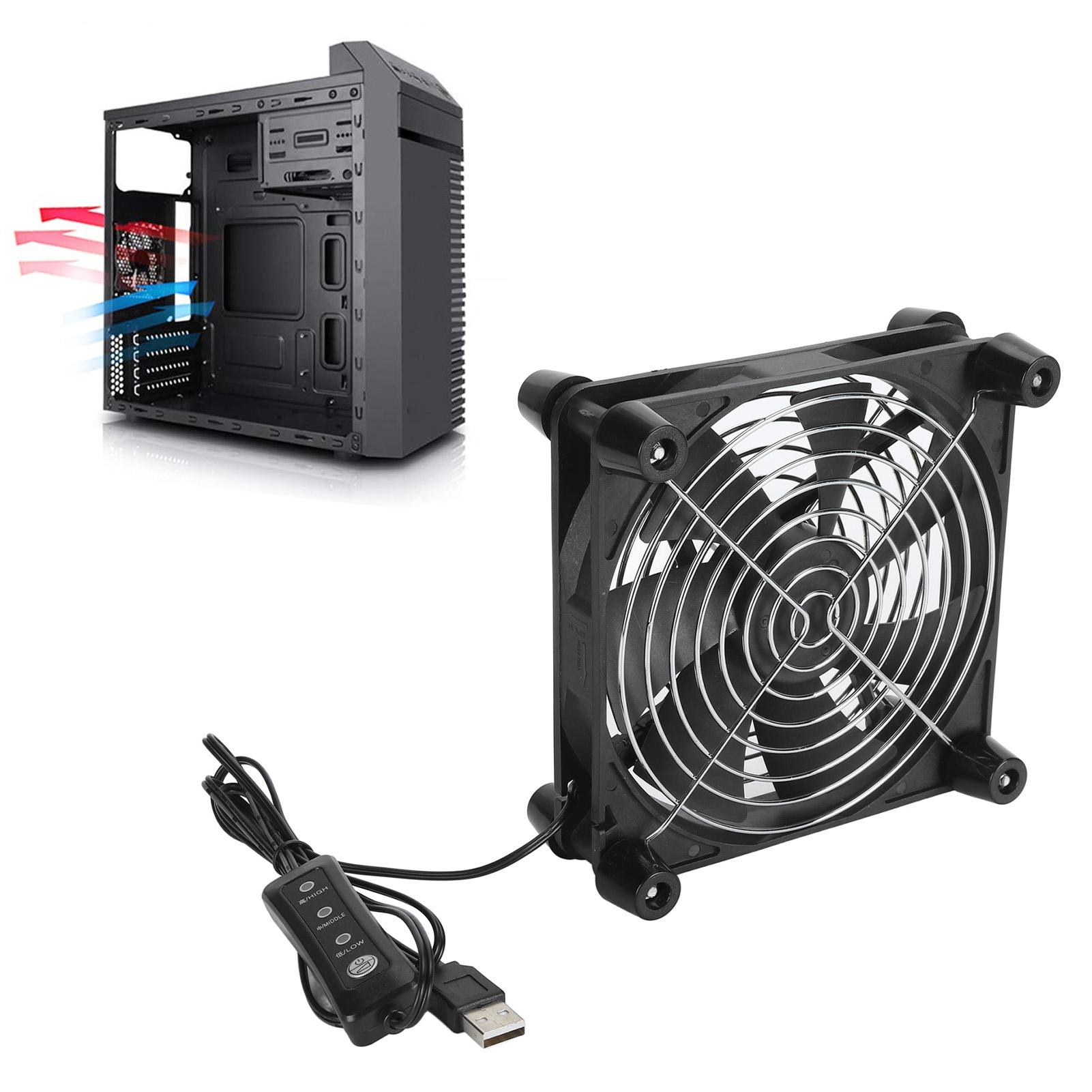 Ventola per case del computer  - Usb Desk Fan recensione e prezzo