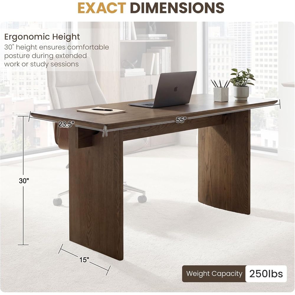 Ampia Scrivania a Due Piedi in - Home Office With Two Desks recensione e prezzo