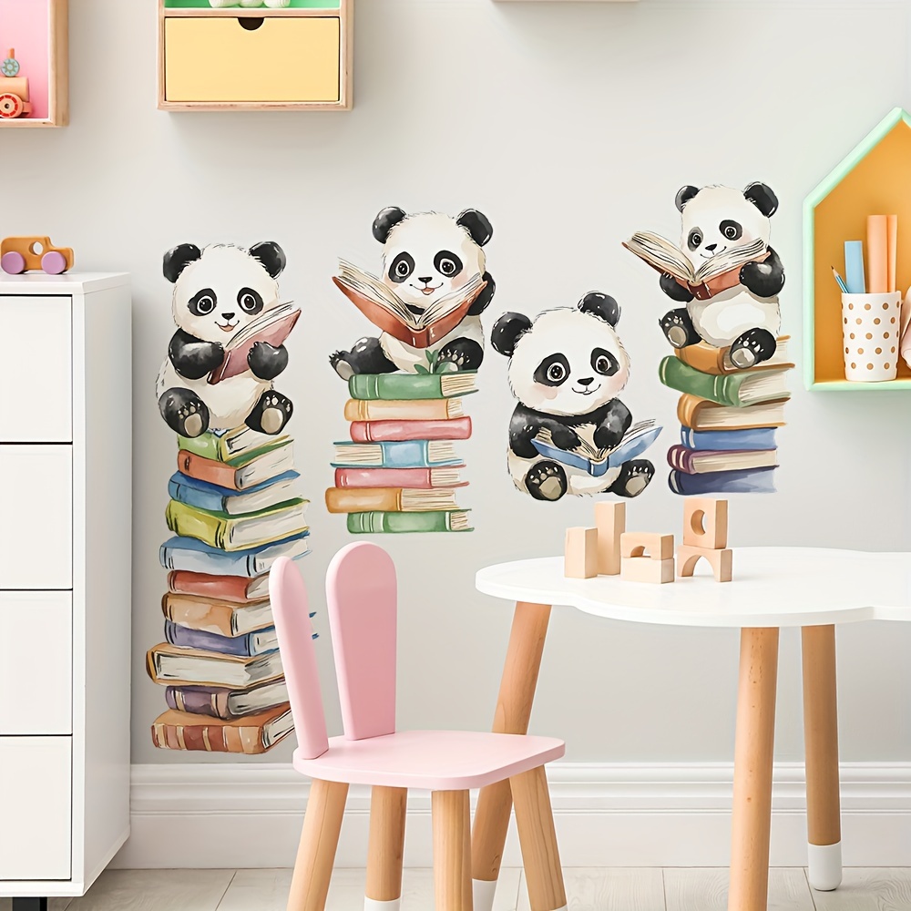 Cartoon Panda Leggi adesivi mu - Home Office Library recensione e prezzo