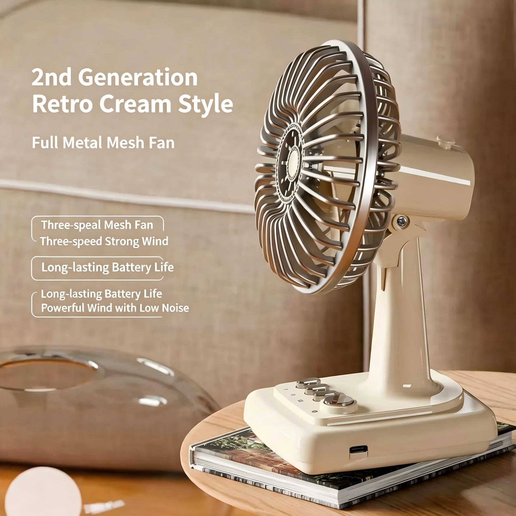 Ventilatore da Tavolo Retrò in - Usb Desk Fan recensione e prezzo