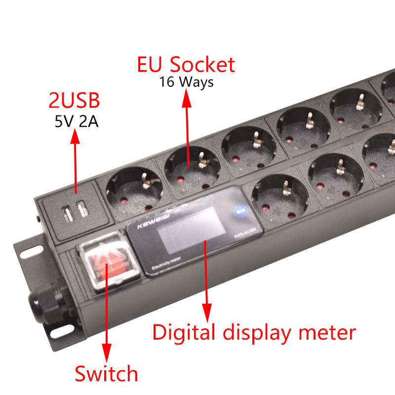 Ciabatta 2U PDU 19 pollici mon - Power Strip Desk recensione e prezzo