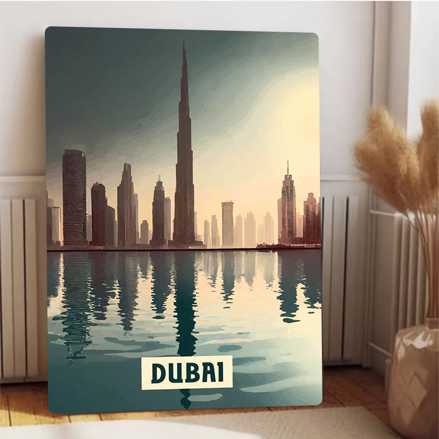Dubai Skyline al tramonto Arte - Home Office Dubai recensione e prezzo
