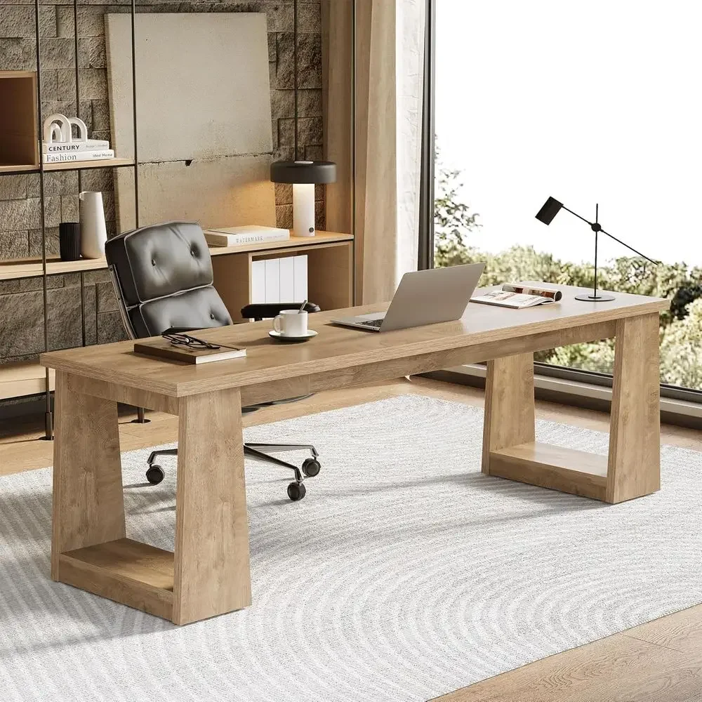 Scrivania Rustica Marrone per  - Home Office With Two Desks recensione e prezzo