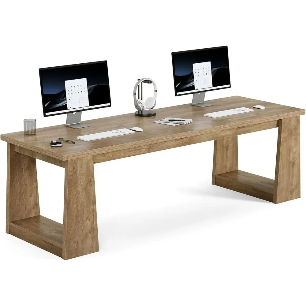 Scrivania Rustica Marrone per  - Home Office With Two Desks recensione e prezzo