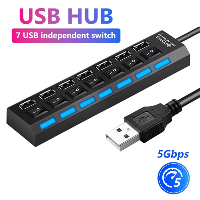 Splitter hub USB 2.0 a 7 porte - Home Office Programmer recensione e prezzo
