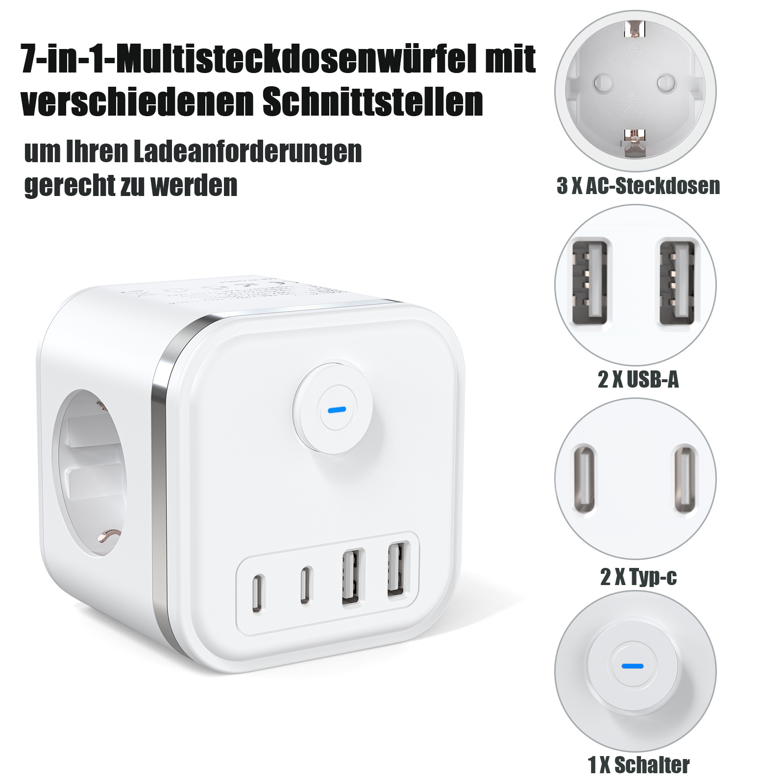 Adattatore multiplo per presa  - Power Strip Desk recensione e prezzo