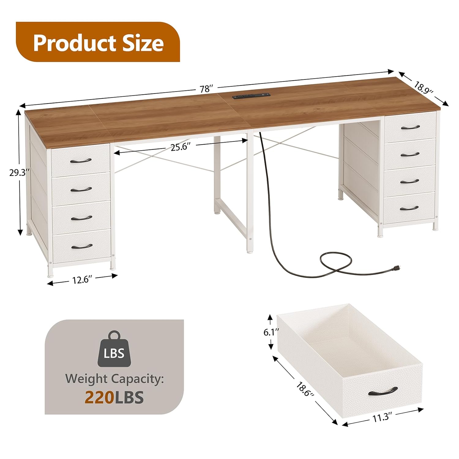 Scrivania per 2 Persone con 8  - Home Office With Two Desks recensione e prezzo